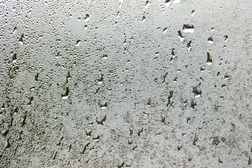 Abstract background of dew and condensate water on the window. Drops of Water, Wet Rain Splash - Isolated Transparent Background