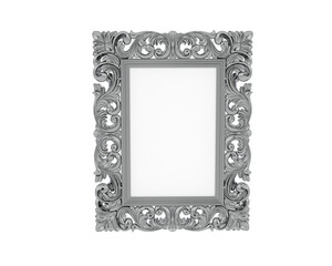 Frame isolated on transparent background. 3d rendering - illustration