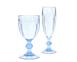 Glassware isolated on transparent background. 3d rendering - illustration