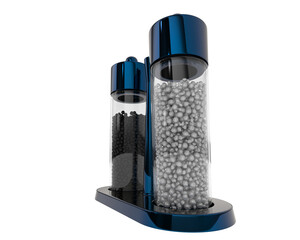 Salt grinder isolated on transparent background. 3d rendering - illustration