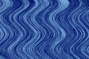 Blue waves texture. Trendy blue illustration. Wallpaper design