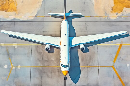 An aviation industry painting showcasing a departing narrow body aircraft. (Generative AI)
