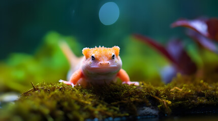 macro creature in the aquarium