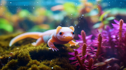 macro creature in the aquarium