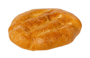 Pita isolated on white background.