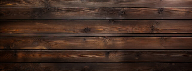 Brown Wooden Textured Banner Background. Rustic Wood Table Top