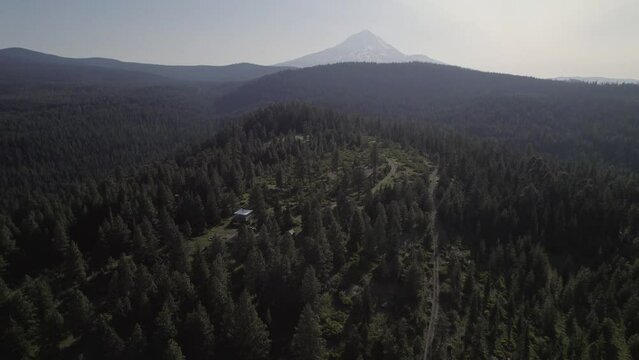 Firewatch Tower Near a Mountain