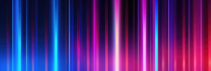 Fototapeta premium Abstract futuristic background with pink blue glowing neon lines. Generative AI