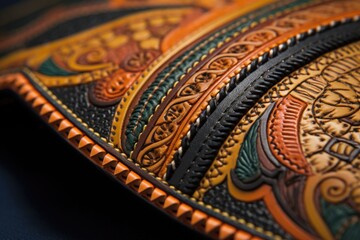 intricate saddle stitching details, created with generative ai