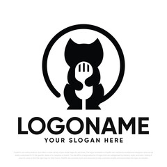 Cat Podcast Logo Design