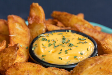 Papas gajo con queso