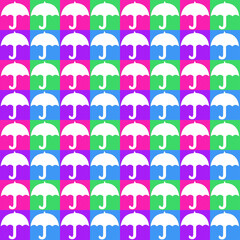 Seamless umbrella pattern 
