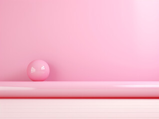 A pink background, gloss clean for beauty. Generated by AI