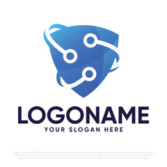 Digital Shield Logo Design