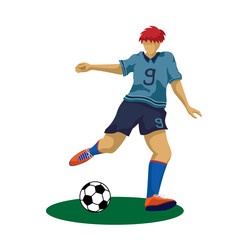 Sport soccer player theme elements vector,eps