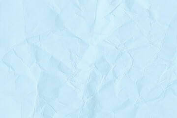 Blue crumpled paper texture background