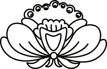 Doodle cute illustration. Kawaii characters for childrens coloring book