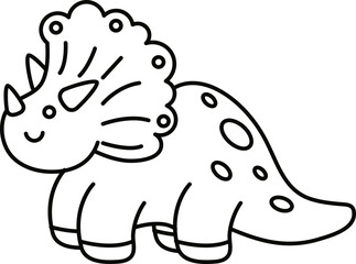 Doodle cute illustration. Kawaii characters for childrens coloring book