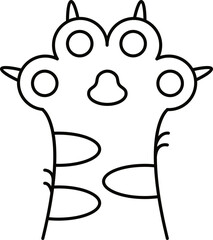 Doodle cute illustration. Kawaii characters for childrens coloring book