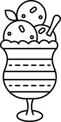 Doodle cute illustration. Kawaii characters for childrens coloring book