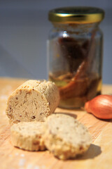 flavored butter with anchovy and shallots.