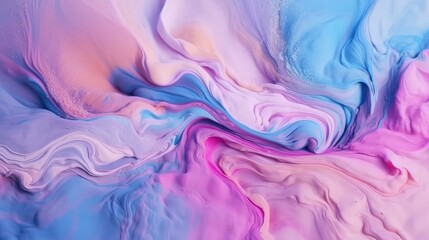 Obraz premium Abstract background with waves of paint. AI generated.