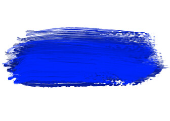 Blue oil brush stroke
