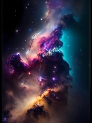 Fototapeta na wymiar colorful universe