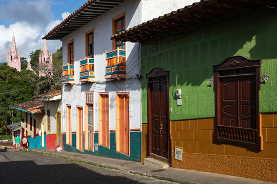 Jeric&oacute;, Antioquia - Colombia - July 13, 2023. Municipality of Colombia, located in the southwestern region of the department of Antioquia