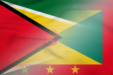 Guyana and Grenada political flag transborder relations GRD GUY