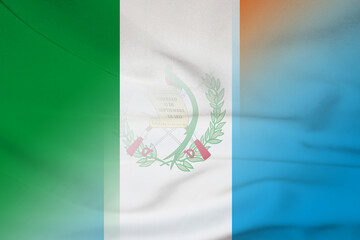 Ireland and Guatemala national flag transborder relations GTM IRL