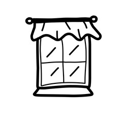Window curtain icon
