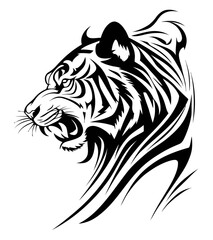 Tribal Tiger Vector