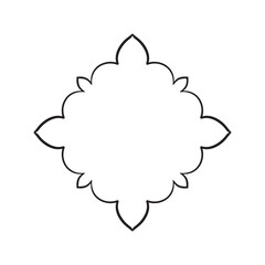 Frame. Stylized decorative pattern ornament for decorating covers for book, notebook, casket, magazine, postcard and folder. 