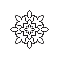 Circular pattern in form of mandala with decorative pattern ornament for book, notebook, casket, magazine, postcard and folder. Flower mandala in mehndi style.