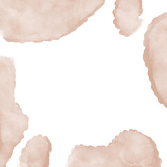 Neutral Frame Watercolor Abstract 