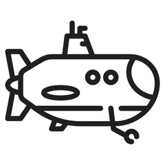Submarine simple icon