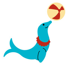 dolphin playing with ball