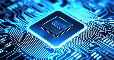 Chips Electrical Information Concept. Technology