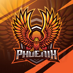 Phoenix esport mascot logo design © JAMEN 