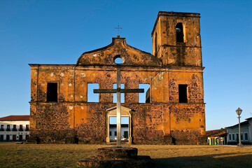Ruinas da Igreja em Alcantara. Maranhao. - obrazy, fototapety, plakaty
