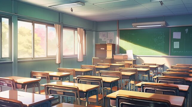 教室イラスト,Generative AI AI画像