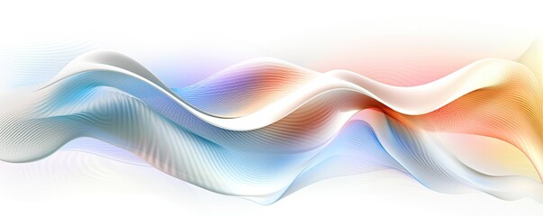 Fototapeta premium Abstract Dynamic Spectrum of Colors Abstract Background, Colorful luxury wave silk,Holographic Neon Fluid Waves