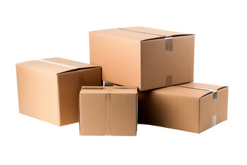 Carton. isolated object, transparent background