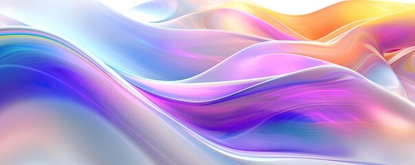 Fototapeta premium Abstract Dynamic Spectrum of Colors Abstract Background, Colorful luxury wave silk,Holographic Neon Fluid Waves