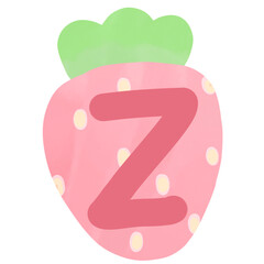 food fruit back and white stripes lined design lined pattern lined figure longhand letter strawberry pink green pastal