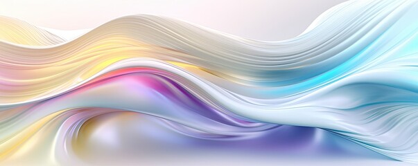 Abstract Dynamic Spectrum of Colors Abstract Background, Colorful luxury wave silk,Holographic Neon Fluid Waves