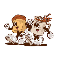 Mascot Vintage Ice Chocolate and Torn Bread (full color)	