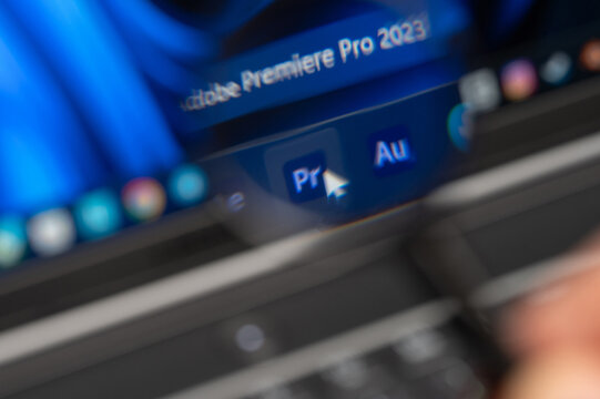 Adobe Premiere Pro app on windows 11 desktop