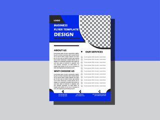 Corporate Flyer Template Geometric shape Flyer Circle Abstract Colorful concepts design. 